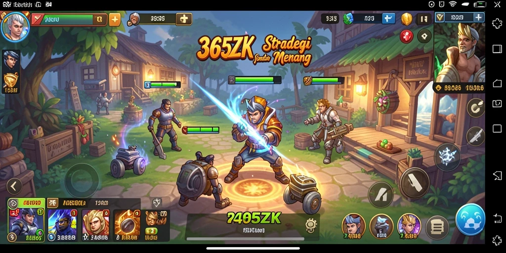 Tampilan gameplay menarik dari 365ZK yang penuh taktik.