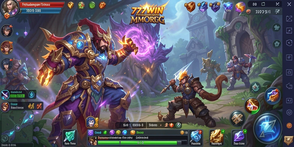 Gameplay mendalam dan imersif dalam dunia MMORPG 777WIN.