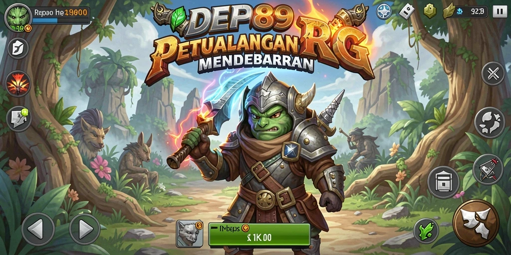 Tampilan aksi seru di dunia fantasi DEPO89.