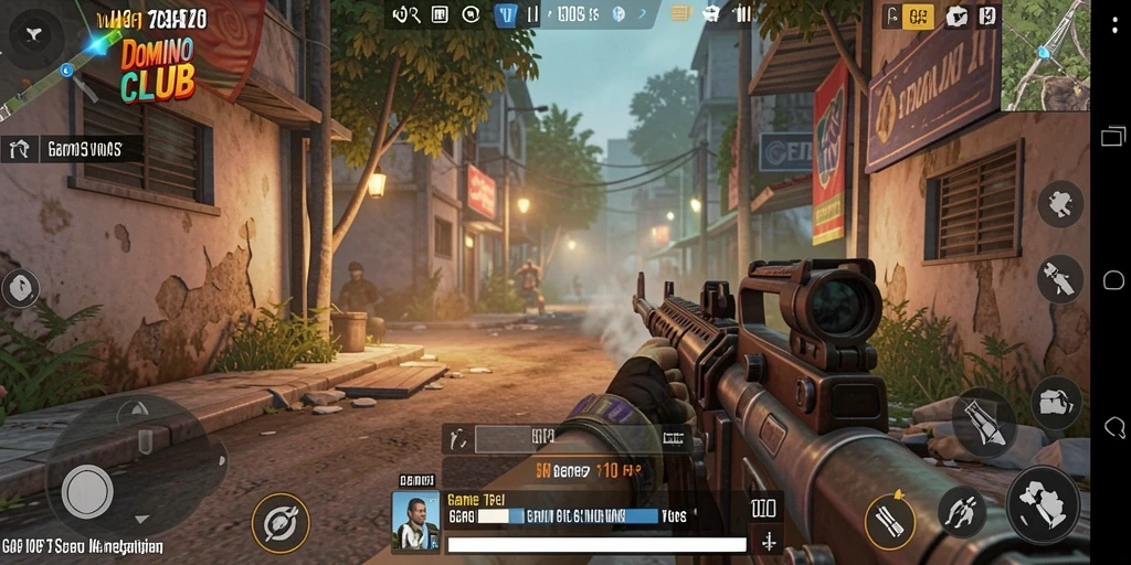 Tampilan gameplay DOMINOCLUB yang seru dan menegangkan.