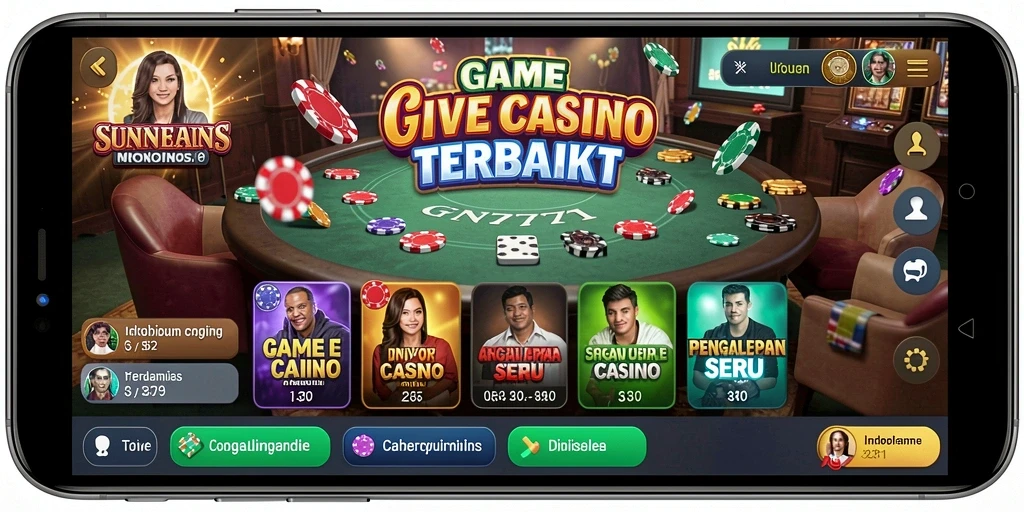 Screenshoot gameplay GN777 menampilkan dealer langsung yang interaktif.