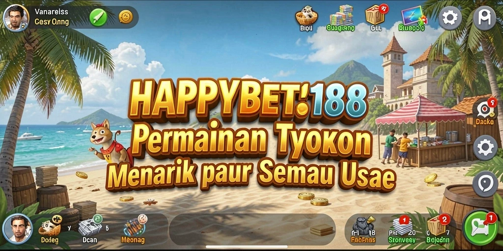 Screenshot menunjukkan gameplay mendebarkan dari HAPPYBET188.