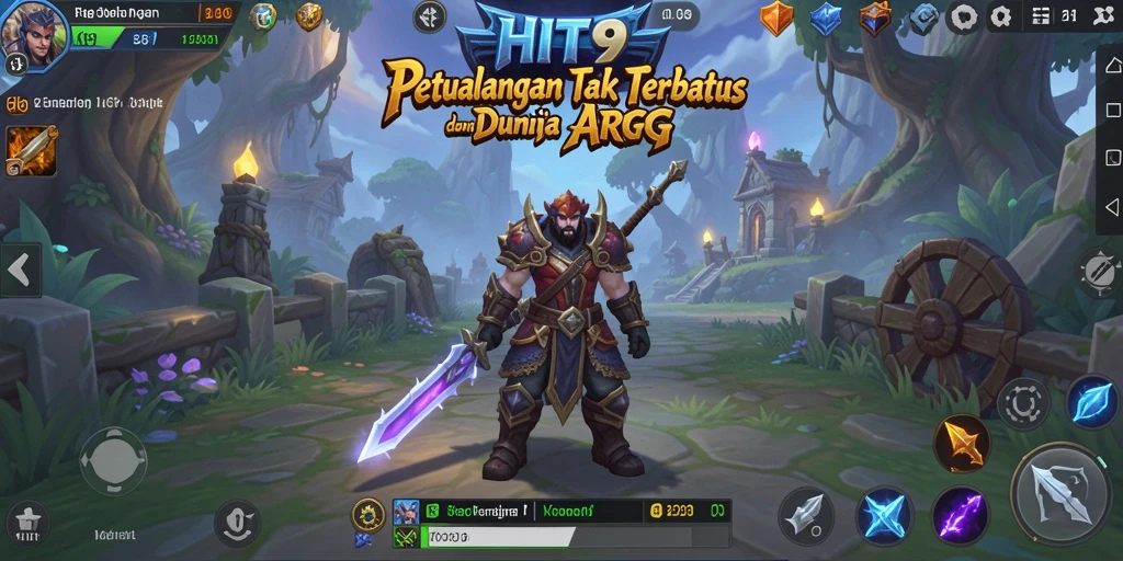 Gambaran aksi seru dalam HIT9 dengan pertarungan ARPG yang mendalam.