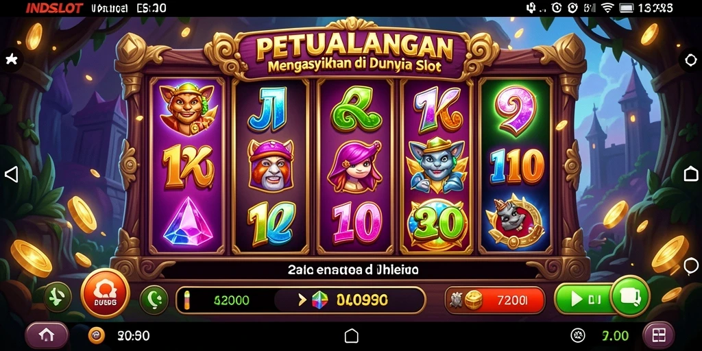 Tampilan seru gameplay INDSLOT yang penuh petualangan.