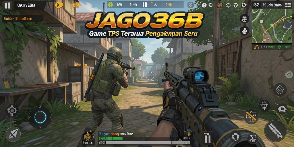 Tangkapan layar utama JAGO368 menampilkan aksi pertempuran intens di medan perang.