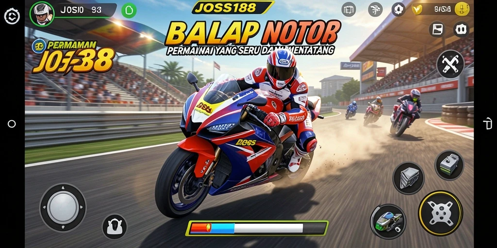 Tampilan gameplay JOSS188 yang menegangkan dan seru.