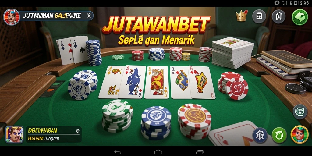 Gameplay seru JUTAWANBET dalam permainan Gaple yang mendebarkan.