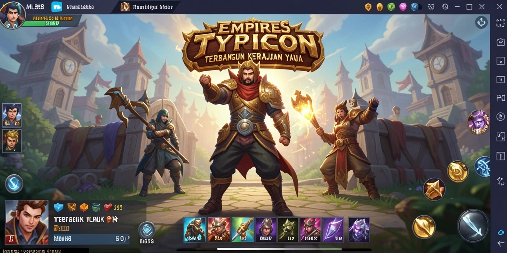Tampilan gameplay MLBB8 yang menarik saat membangun kerajaan.