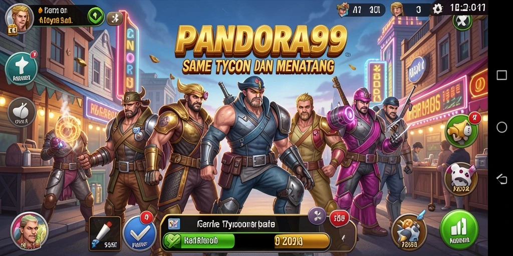 Tampilan gameplay Tycoon yang menarik dan menarik perhatian.