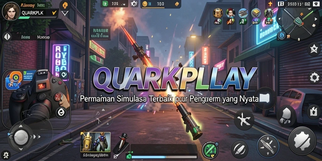 Tampilan gameplay QUARKPLAY yang menarik dan interaktif.