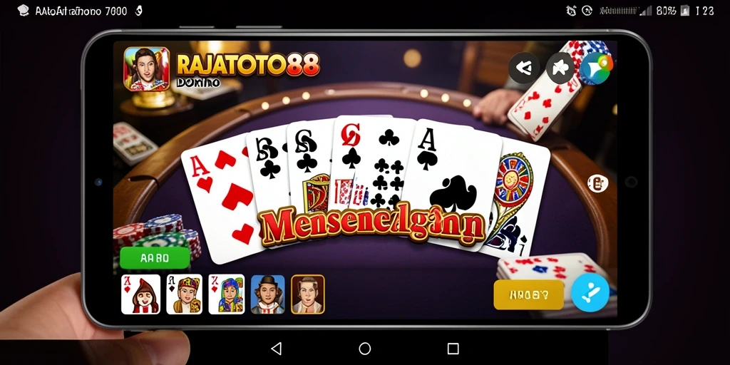 Screenshot gameplay RAJATOTO88 menampilkan kerjasama antar pemain di Domino.