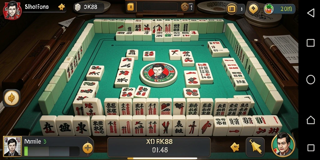 Tampilan gameplay RK88 yang menarik dan penuh aksi Mahjong.