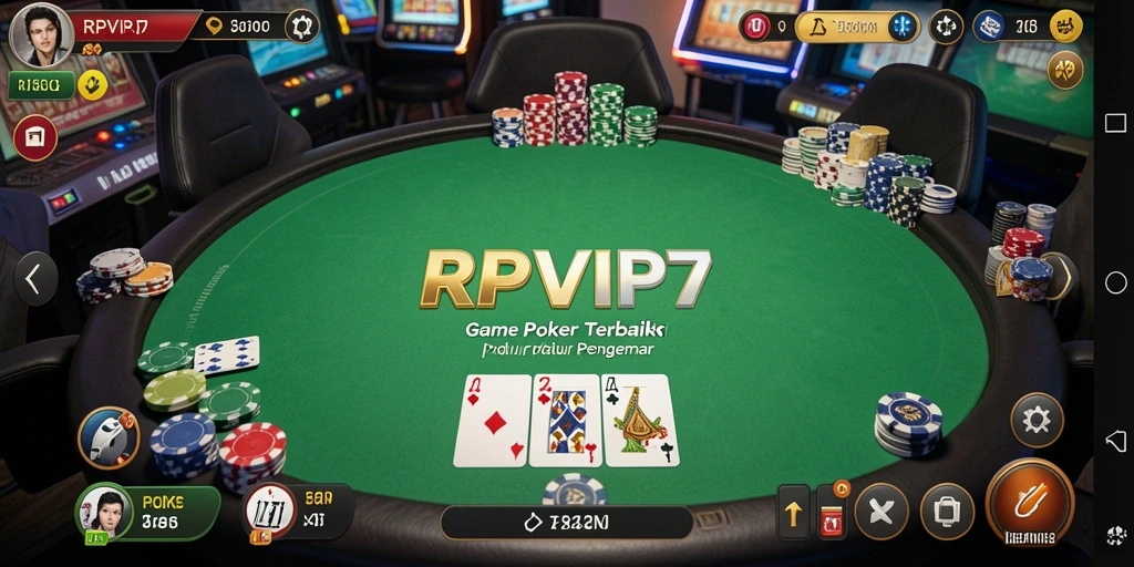Tampilan gameplay RPVIP7 yang memukau saat bermain Poker.