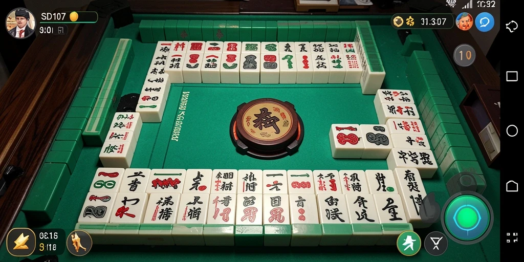 Gameplay Mahjong seru dan menantang di SD107 dengan berbagai level.