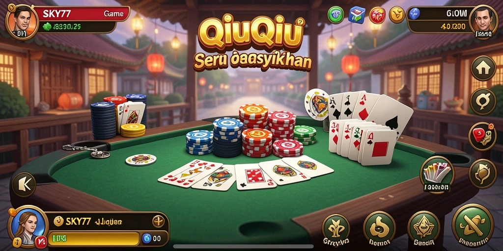 Screenshot gameplay QiuQiu yang mendebarkan dari SKY77.