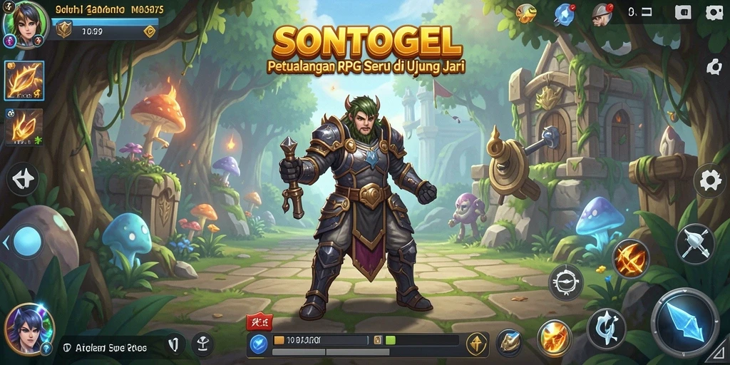 Tampilan gameplay menegangkan dalam dunia RPG SONTOGEL