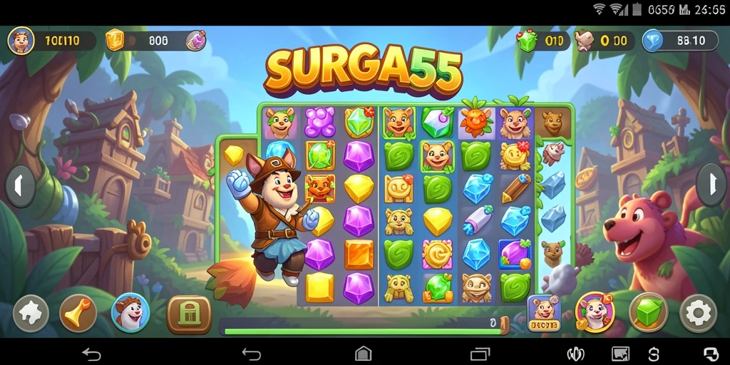 Tampilan colorful dari gameplay <strong>SURGA55</strong> yang menarik dan seru
