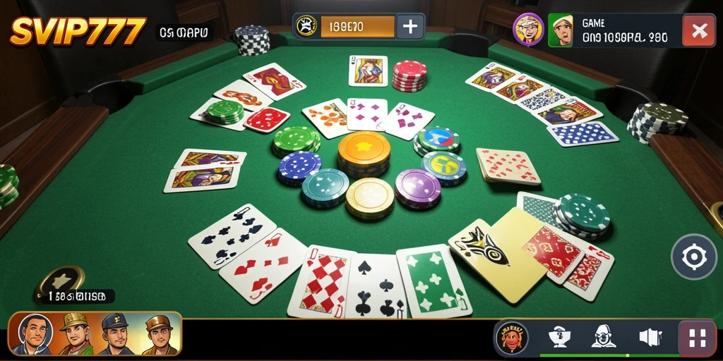 Tampilan menarik dari gameplay Gaple di SVIP777.