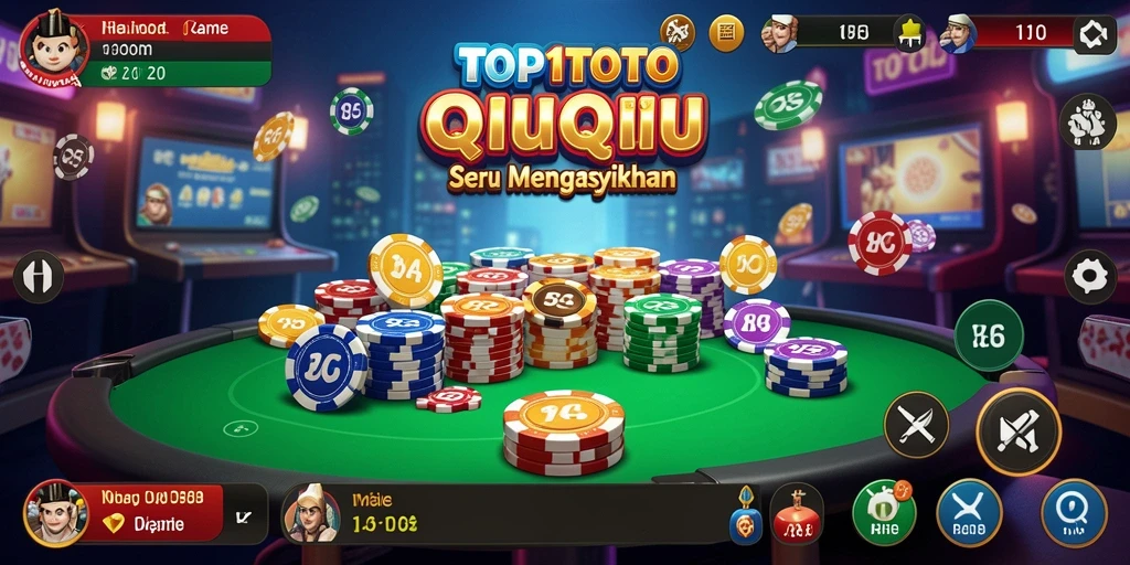 Tampilan gameplay seru dari QiuQiu di TOP1TOTO.