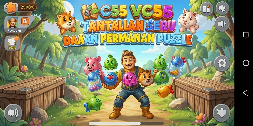 Tangkapan layar VC55 menampilkan gameplay puzzle yang mendebarkan dan seru.